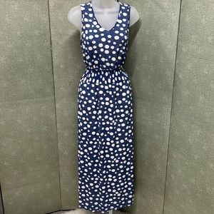 AMANA Blue polkadot dress